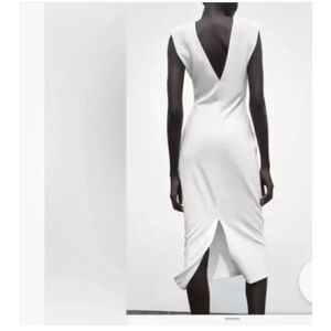 Zara White Midi Dress